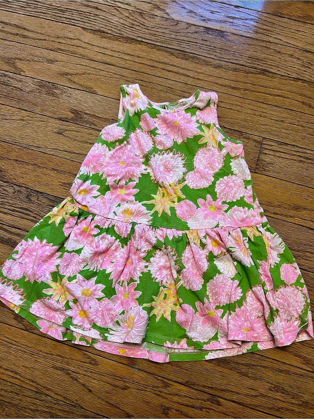 Lilly Pulitzer Girls Floral Dress Size S (4-5)